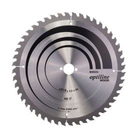 Pyörösahanterä Bosch Optiline Wood 315 x 3,2 x 30 mm T48