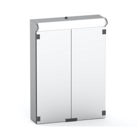 LED-valaisinpeilikaappi Polaria Lumena 550 Harmaa 70 x 55 x 17,5 cm