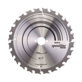 Pyörösahanterä Bosch Speedline Wood 250 x 3,2 mm T24