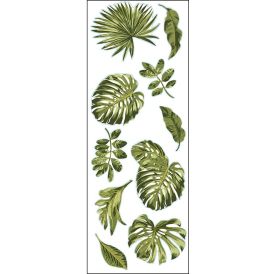 Julistetarra Plage Trooppiset lehdet 24 x 68 cm