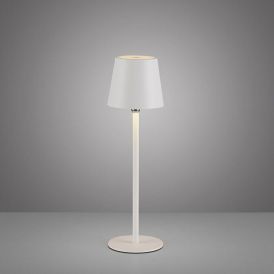 Pöytävalaisin Just Light Boteria IP54 valkoinen Valkoinen