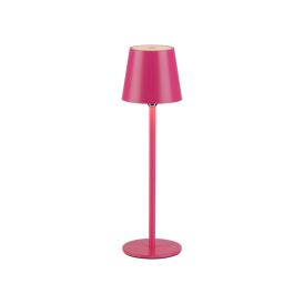 Pöytävalaisin Just Light Boteria IP54 valkoinen Pinkki