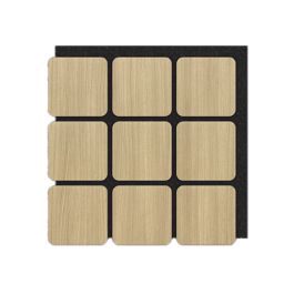 Akustiikkapaneeli Sonido Quadrum vaalea tammi 18 x 585 x 600 mm 4 kpl