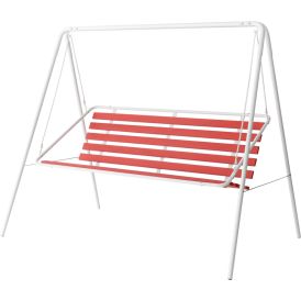 Puutarhakeinu Varax Retro punavalkoinen