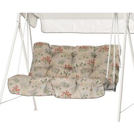 Pehmuste Varax Duo/Duetto keinu beige kukkakuvio