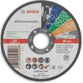 Katkaisulaikka Bosch PRO Multi Material 115 x 1,0 mm