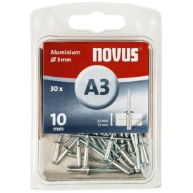 Alu-Niitti Novus A3 x 10mm 30 kpl