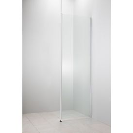 Kiinteä suihkuseinä Camargue Helmi kirkas/matta alumiini 40 cm