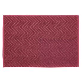 Kylpyhuonematto Diaqua Chevron 50 x 70 cm, useita värivaihtoehtoja Viininpunainen