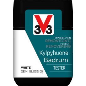 Kaakelimaali Seinille V33 Valkoinen 75 ml Testeri