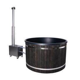 Kylpytynnyri Plastweld PW-SPA Freetime L 6-8 hlöä musta/mustagraniitti, 30kW