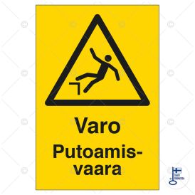 Huomiokyltti Varo putoamisvaara