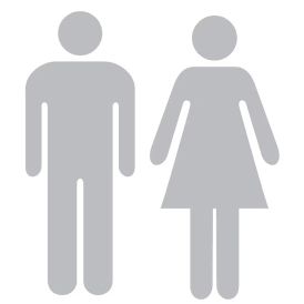 WC-tarra Mies & Nainen 30 x 80 mm