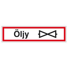 Huomiokyltti Öljy + sulku 400 x 100 mm