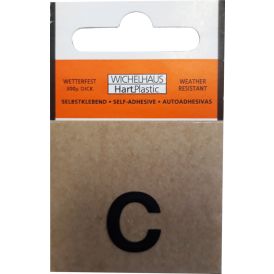 Kirjain Wichelhaus HartPlastic Musta 15 mm C