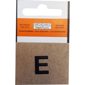 Kirjain Wichelhaus HartPlastic Musta 15 mm E