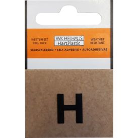 Kirjain Wichelhaus HartPlastic Musta 15 mm H