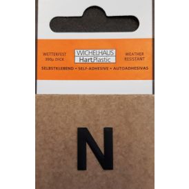 Kirjain Wichelhaus HartPlastic Musta 15 mm N