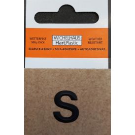 Kirjain Wichelhaus HartPlastic Musta 15 mm S