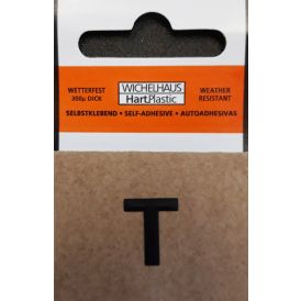 Kirjain Wichelhaus HartPlastic Musta 15 mm T