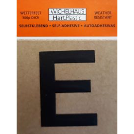 Kirjain Wichelhaus HartPlastic Musta 30 mm E