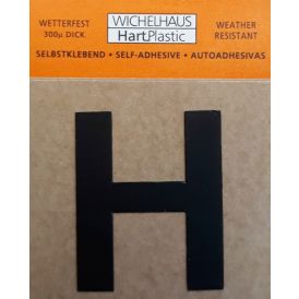 Kirjain Wichelhaus HartPlastic Musta 30 mm H
