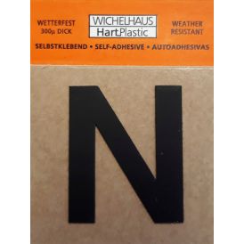 Kirjain Wichelhaus HartPlastic Musta 30 mm  N