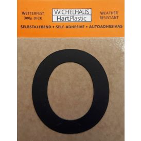 Kirjain Wichelhaus HartPlastic Musta 30 mm O