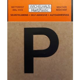 Kirjain Wichelhaus HartPlastic Musta 30 mm P