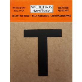 Kirjain Wichelhaus HartPlastic Musta 30 mm T