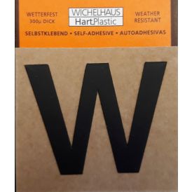 Kirjain Wichelhaus HartPlastic Musta 30 mm W