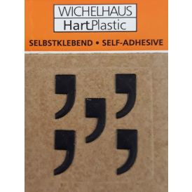 Merkki Wichelhaus HartPlastic Musta 30 mm Pilkku 5 kpl/pkt