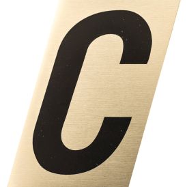 Kirjain Metl-Stik Kulta/Musta 2,5 cm C