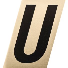Kirjain Metl-Stik Kulta/Musta 2,5 cm U