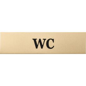 Alumiinikilpi Metl-Stik WC 2 x 8 cm