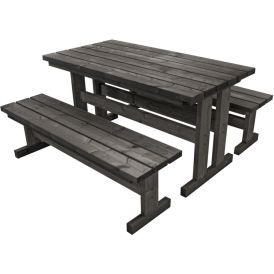 Pihakalusteryhmä Jämerä 150 x 150 x 75 cm grafiitinharmaa