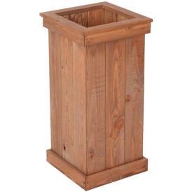 Kukkatorni 67 x 35 x 35 cm ruskea