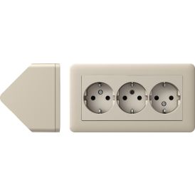 Kulmapistorasia Schneider Electric Exxact 3 -osainen Metalli