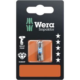 Bits-kärki Wera Impaktor kuusiokolo SW 5 25 mm