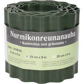 Nurmikonreunanauha vihreä 15 cm x 9 m
