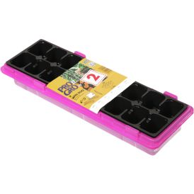 Minikasvihuone Vefi 47 x 16 x 14 cm pinkki 2 kpl