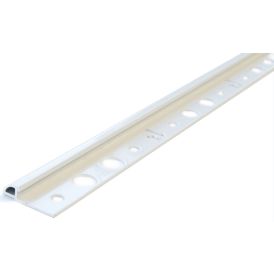 Laattalista Dione 250 cm alumiini 6 mm valkoinen