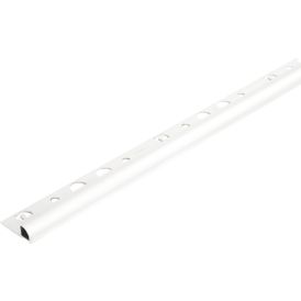 Laattalista Dione 250 cm alumiini 10 mm valkoinen