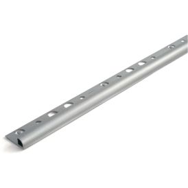 Laattalista Dione 250 cm alumiini 12 mm hopea