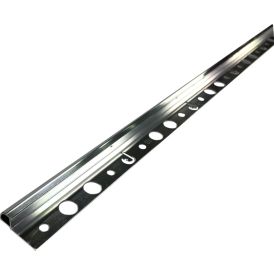 Laattalista Dione 250 cm alumiini 6 mm kiiltävä hopea