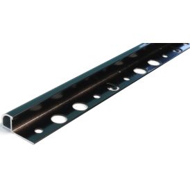 Laattalista Dione 250 cm alumiini 12 mm musta