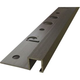 Laattalista Dione 250 cm alumiini 12 mm neliö Nordic Graphite