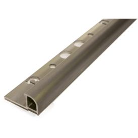 Laattalista Dione 250 cm alumiini 12 mm nordic graphite