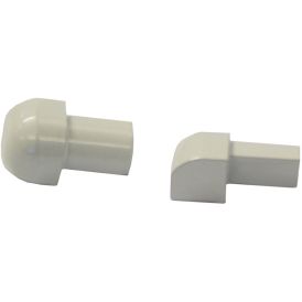 Laattalistan ulkokulma Dione 8 mm valkoinen 2 kpl