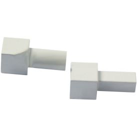 Laattalistan sisäkulma Dione 8 mm valkoinen 2 kpl